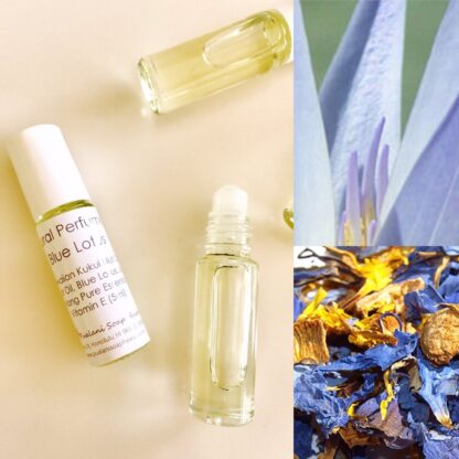 2 Samples Natural Perfume Oil with Pure Essential Oils Hawaiian Kukui Nut and Coconut Oil Base