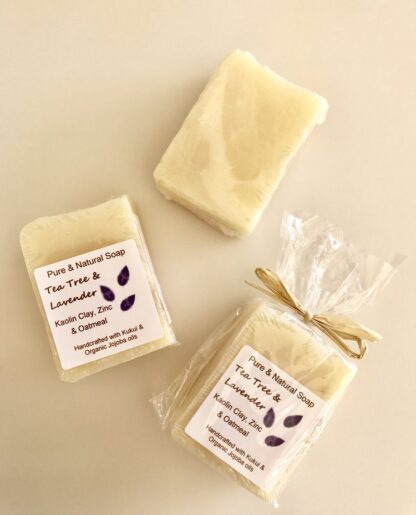 Mini Tea Tree & Lavender Bar with Kaolin Clay, Zinc, Oatmeal 2oz