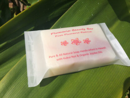 Hawaiian Plumeria Beauty Bar with Pure Plumeria Essence 4oz