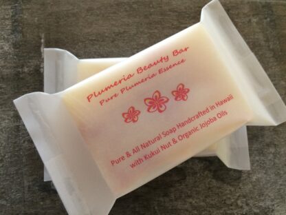 Hawaiian Plumeria Beauty Bar with Pure Plumeria Essence 4oz