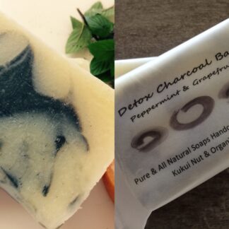 Detox Charcoal Bar Activated Charcoal Peppermint Grapefruit 4oz