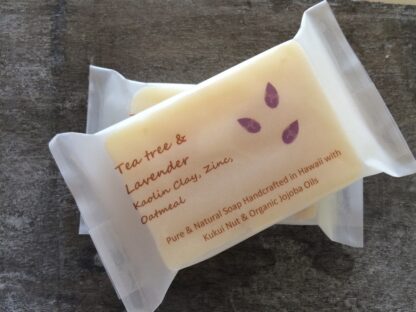 Tea Tree & Lavender Bar with Kaolin Clay, Zinc, Oatmeal 4oz