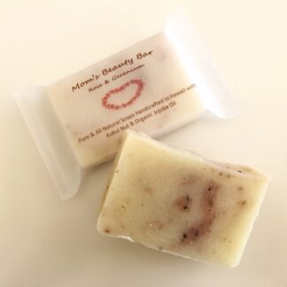 Mom's Beauty Bar with Rose and Geranium Gentle scrub with oatmeal 2oz or 4oz Mother's Day Gift